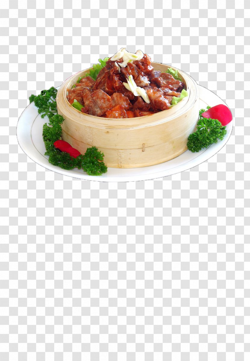 Spare Ribs Vegetarian Cuisine Hot Pot Pork - Fragrant Rice Transparent PNG