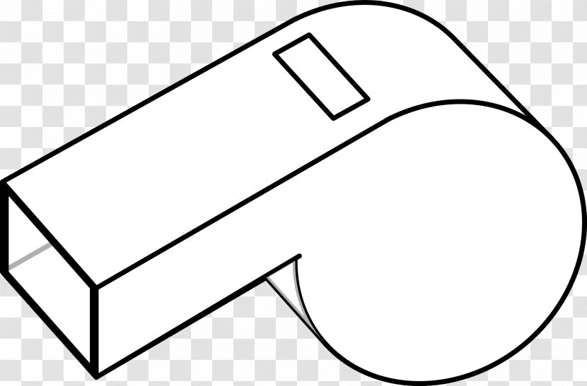Whistle Black And White Clip Art - Line Transparent PNG