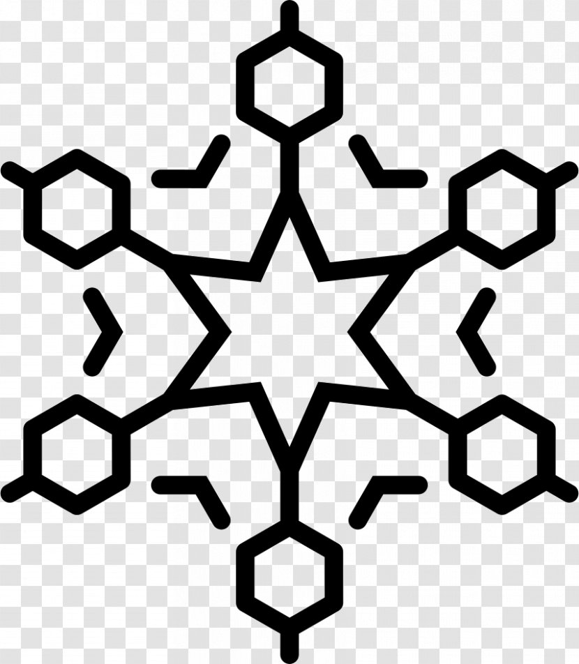 Snowflake Hexagon Symbol - Point Transparent PNG