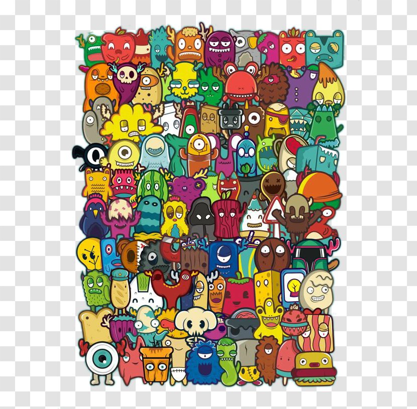Doodle Drawing Art Character Illustration - Cartoon - Monster Collection Transparent PNG