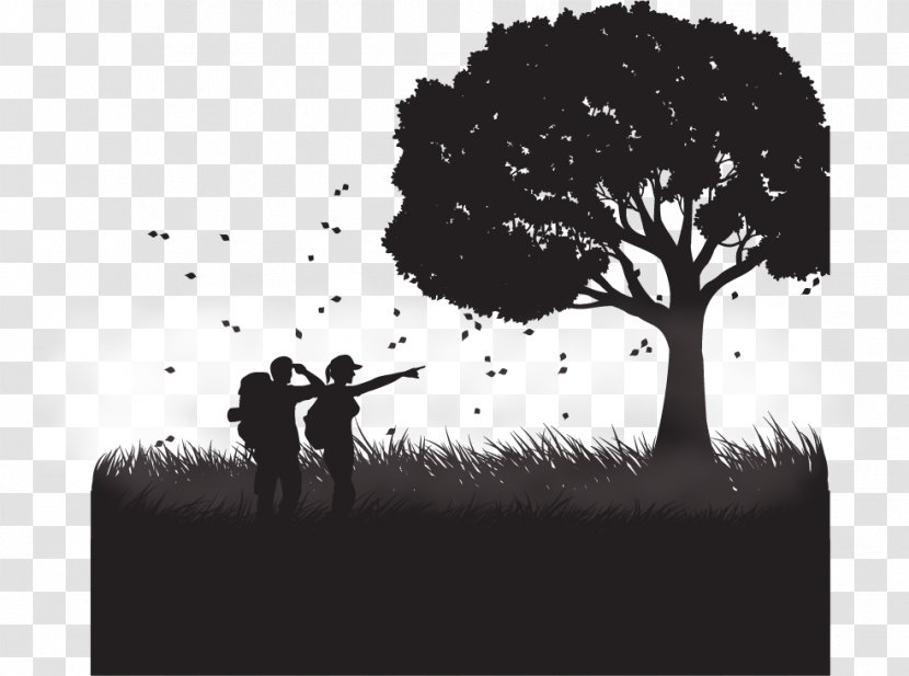 Adventure - Shadow - Outdoor Silhouette Figures Transparent PNG