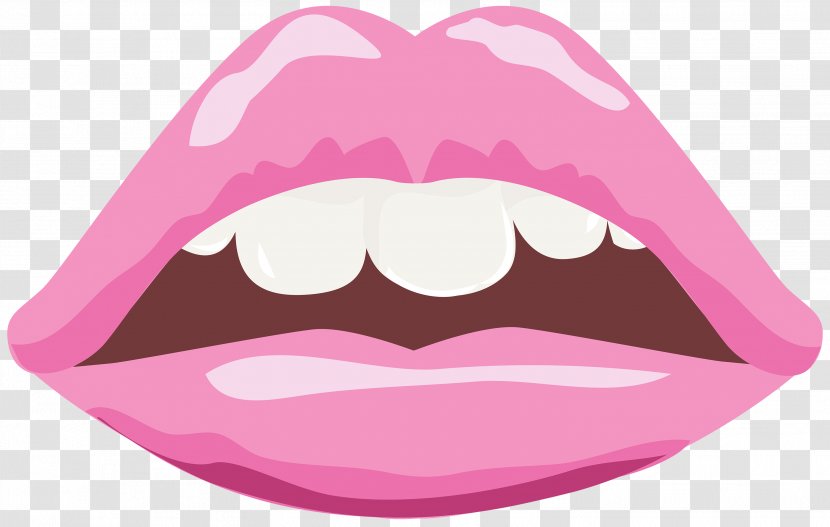 Lip Clip Art - Pink Lips - Tongue Transparent PNG