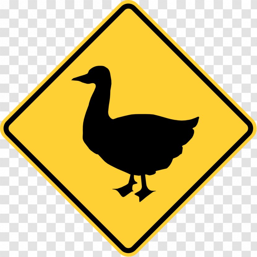 Duck Crossing Warning Sign Traffic - Royaltyfree - 26 Transparent PNG