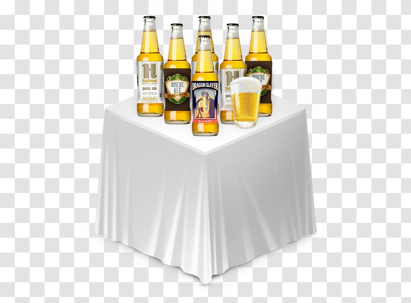 Beer Bottle Label Glass - Table Transparent PNG