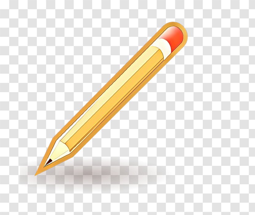 Yellow Office Supplies Pencil Ball Pen Writing Implement - Cartoon Transparent PNG