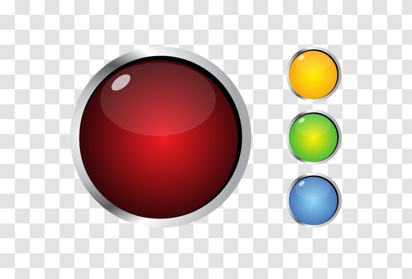 Web Banner Button Push-button - Sphere Transparent PNG