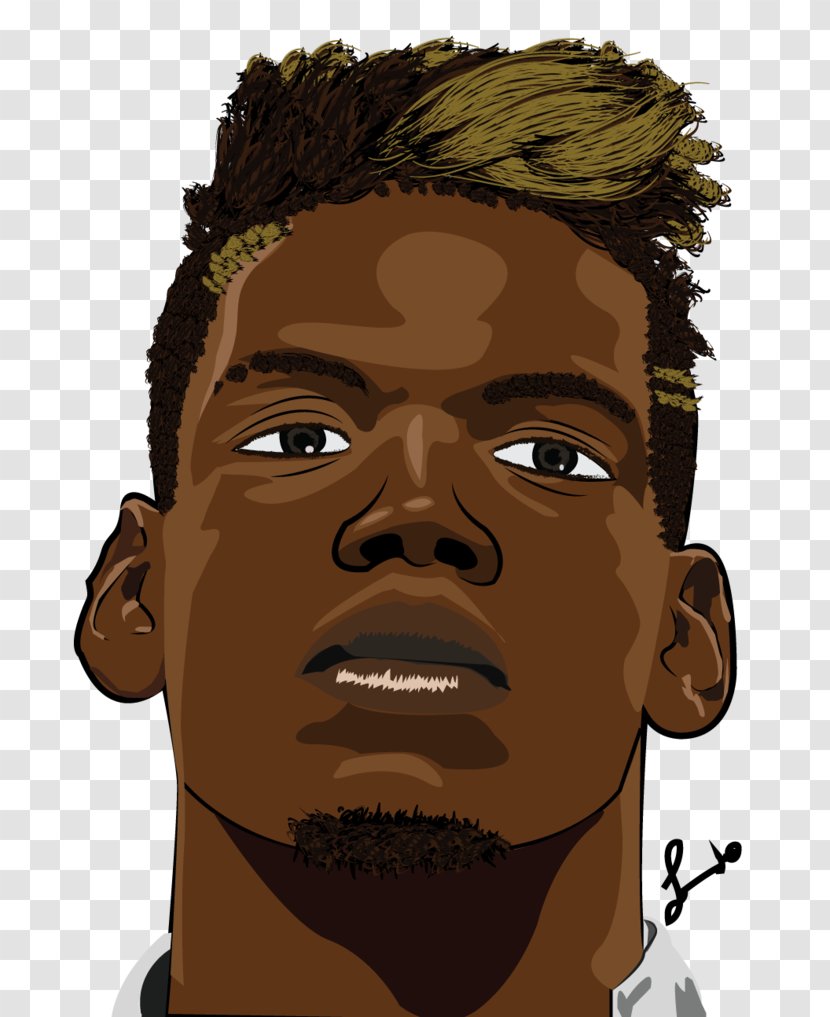 Paul Pogba Cartoon Juventus F.C. - Fan Art - Moustache Transparent PNG