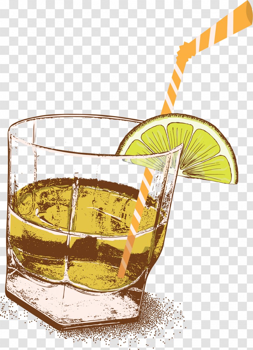 Cocktail Tequila Sunrise Mexican Cuisine - Lime - Yellow Fresh Lemon Tea Transparent PNG