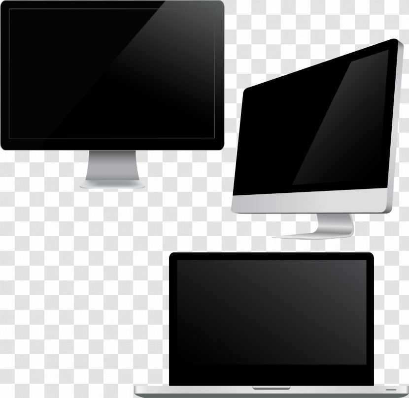 Laptop Computer Monitor - Vector Hand-painted Apple Transparent PNG