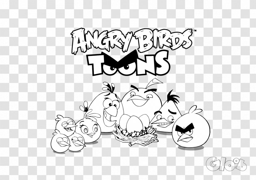 Cartoon Drawing Line Art Clip - Tree - Angry Birds Transparent PNG