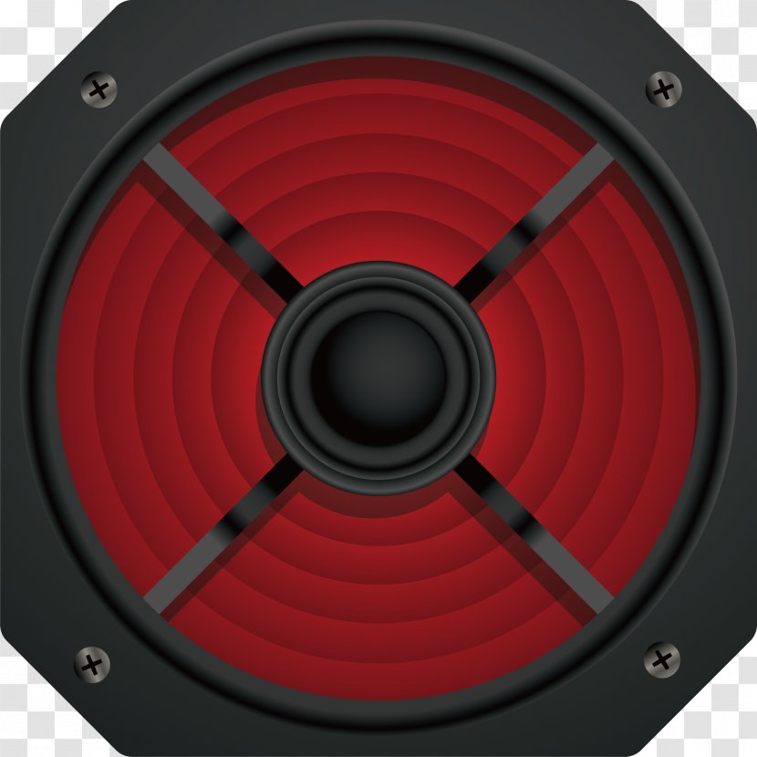 Computer Speakers Designer - Silhouette - Red Trumpet Transparent PNG