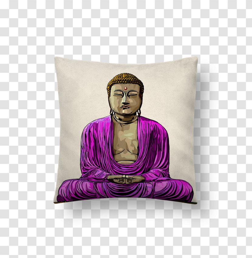 Digital Art Pop Artist Throw Pillows - Bouddha Transparent PNG