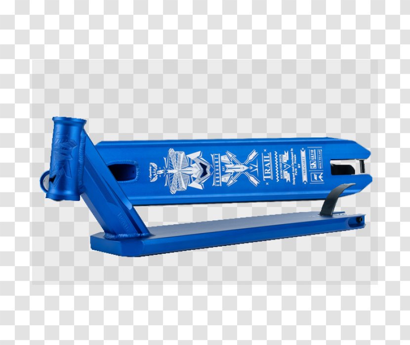 Kick Scooter Freestyle Scootering Wheel Skateboarding - Electric Blue Transparent PNG