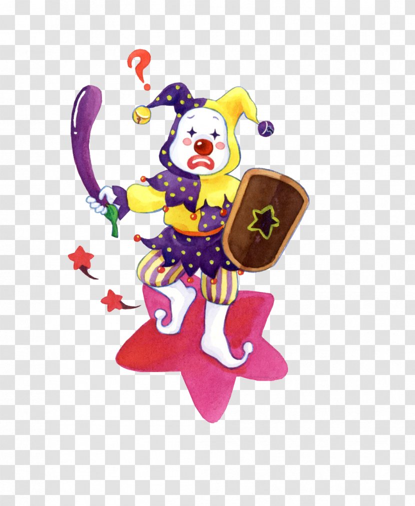 Clown Juggling Circus Illustration - Profession - Holding Eggplant Transparent PNG