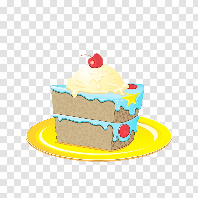 Cake Frozen Dessert Food Yellow - Torte - Decorating Transparent PNG