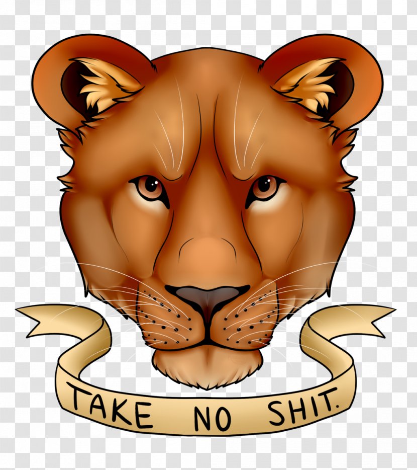 Whiskers Lion Snout Cat - Big Transparent PNG