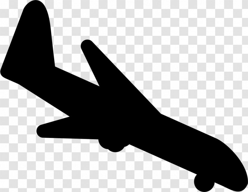 Airplane Vector Graphics Landing Aircraft - Hand Transparent PNG