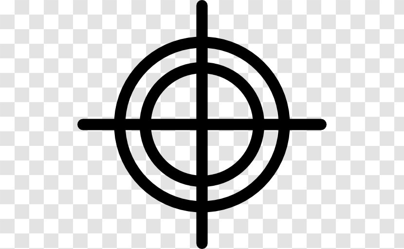 Black And White Symbol Area - Shooting Target Transparent PNG