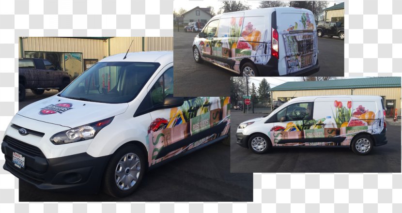 Minivan Car Light Commercial Vehicle - Advertising - Wrap Transparent PNG
