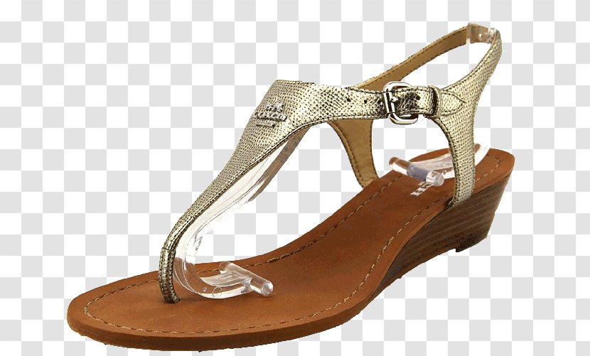 Slipper Wedge Flip-flops Sandal Shoe - Beige Transparent PNG