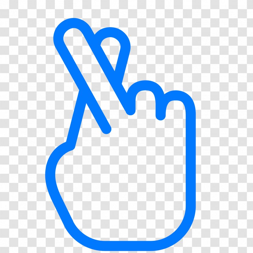 Crossed Fingers Digit Clip Art - Text - Finger Icon Transparent PNG