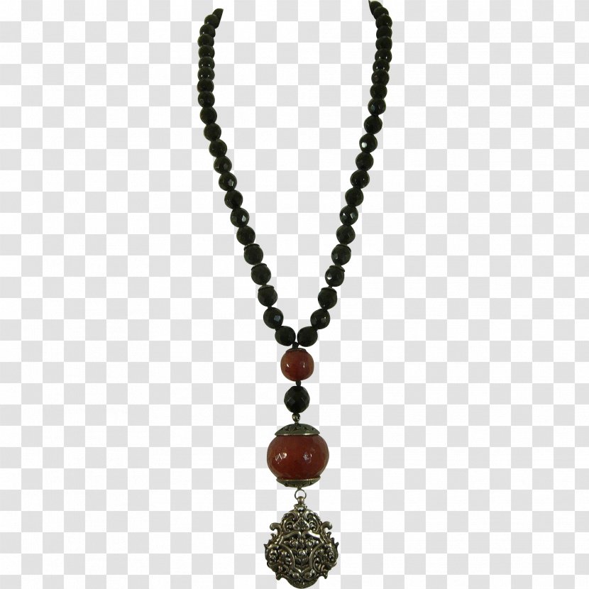 Necklace Jewellery Gemstone Pearl Onyx - Pendant Transparent PNG
