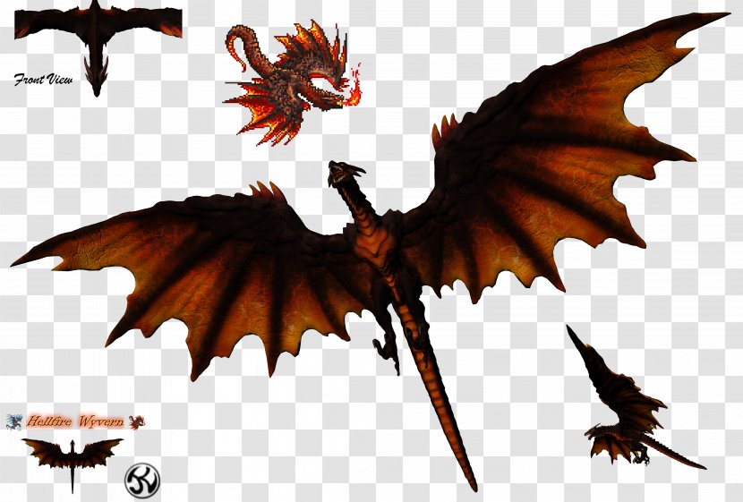 Dragon Wyvern Ribbon Clip Art - Fictional Character - Dimensional Painting Pictures Transparent PNG