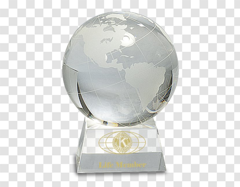 Award Crystal Globe Gift Engraving - Glass Trophy Transparent PNG
