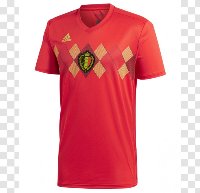 2018 World Cup Belgium National Football Team 2014 FIFA Spain Jersey - Adidas Transparent PNG