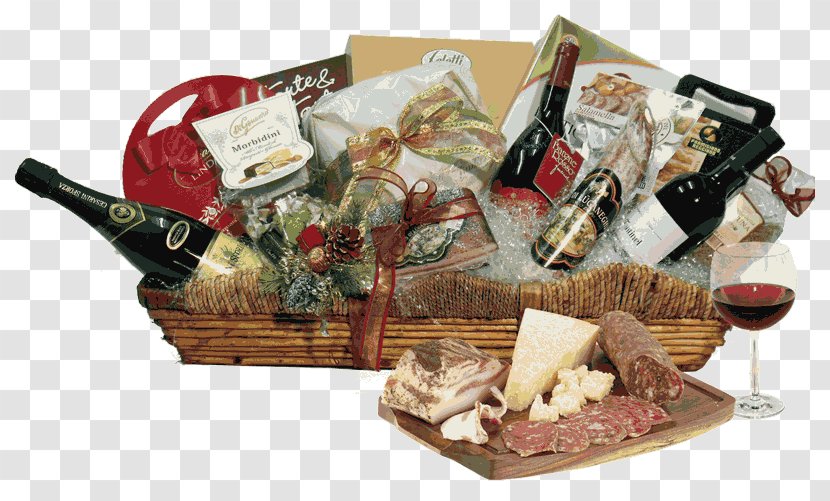 Basket Salumi Hamper Delicatessen Food - Christmas - Norcineria Transparent PNG