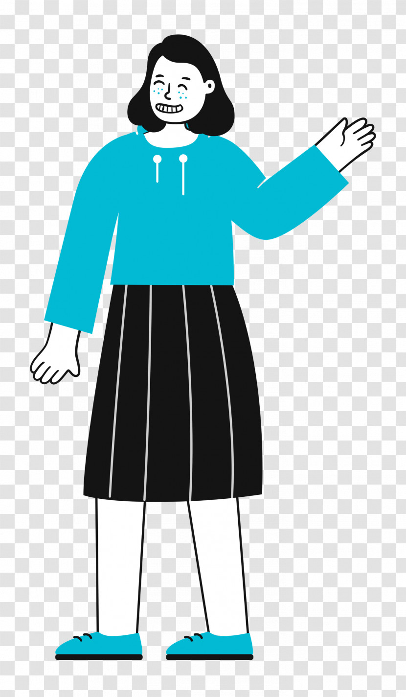 Standing Girl Woman Transparent PNG