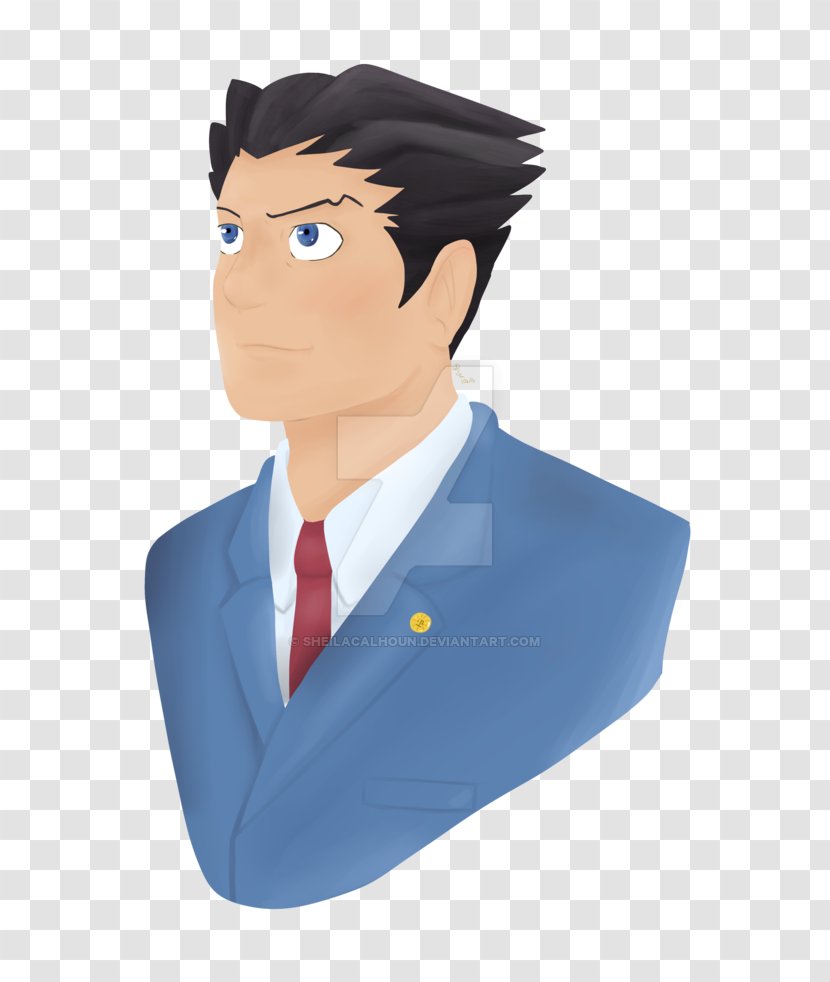 Character Animated Cartoon - Forehead - Ace Attorney Justice For All Transparent PNG