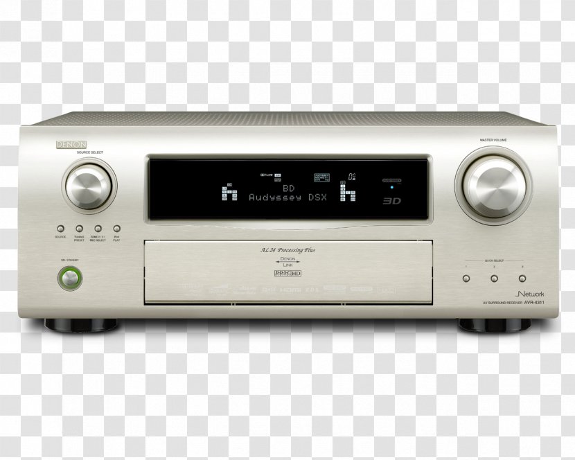 AV Receiver Denon AVR 4311 Radio Audio Power Amplifier - Electronics Accessory - Electronic Device Transparent PNG