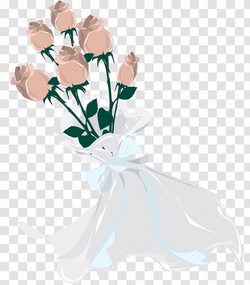 Flower Wedding Clip Art - White Transparent PNG