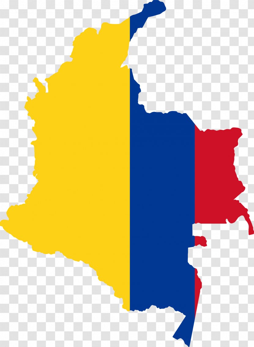 Flag Of Colombia Map Colombian Presidential Election, 1998 - Country Transparent PNG
