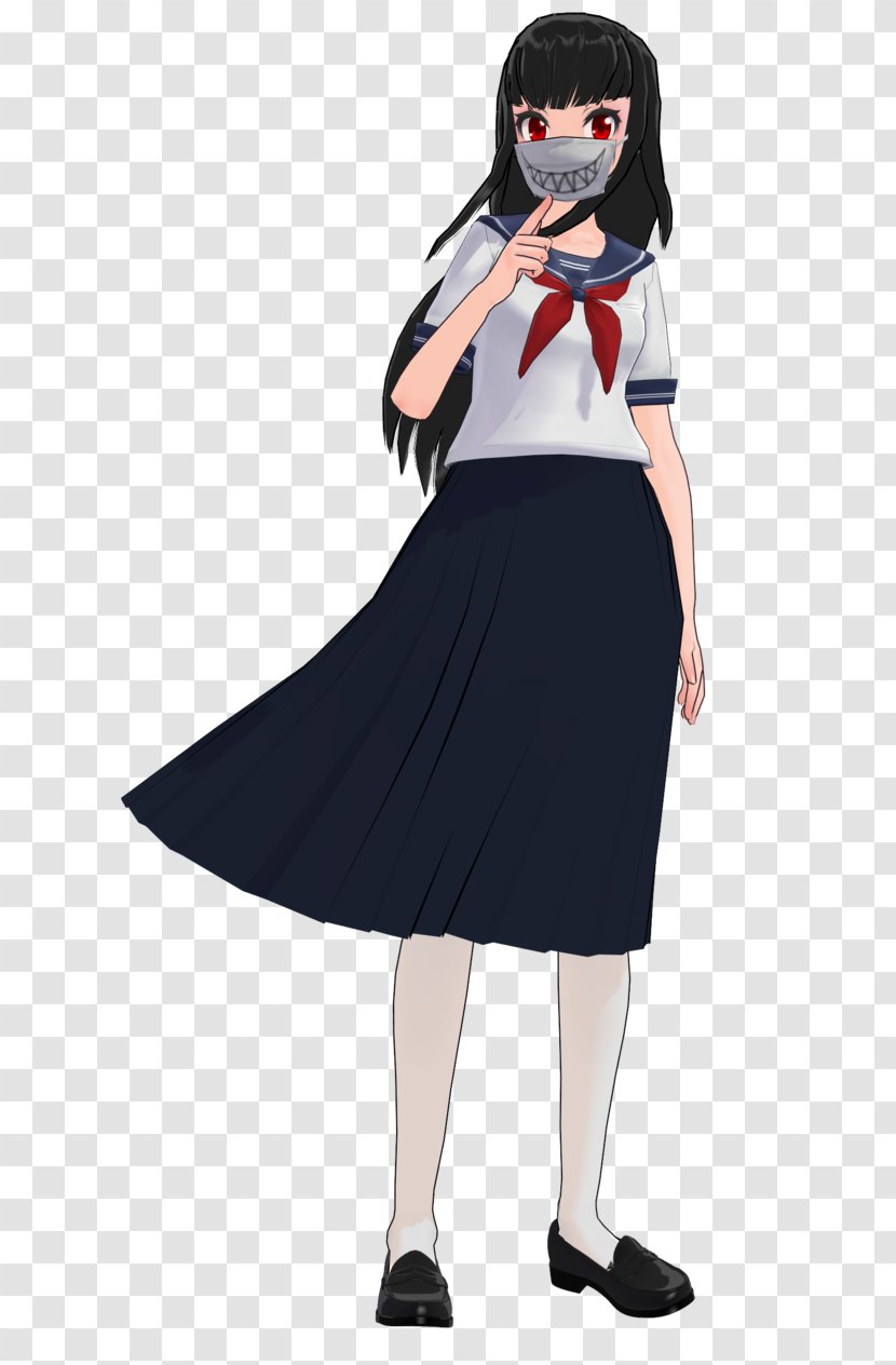 Yandere Simulator School Uniform MikuMikuDance Vocaloid - Heart - Cartoon Transparent PNG