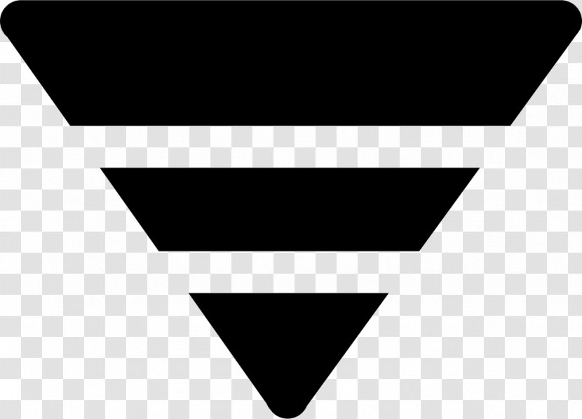Funnel Chart - Black And White - Symbol Transparent PNG