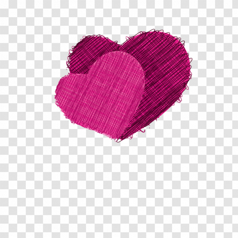 Pink Heart Violet Purple Magenta Transparent PNG