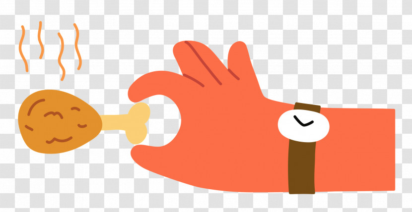 Hand Pinching Chicken Transparent PNG