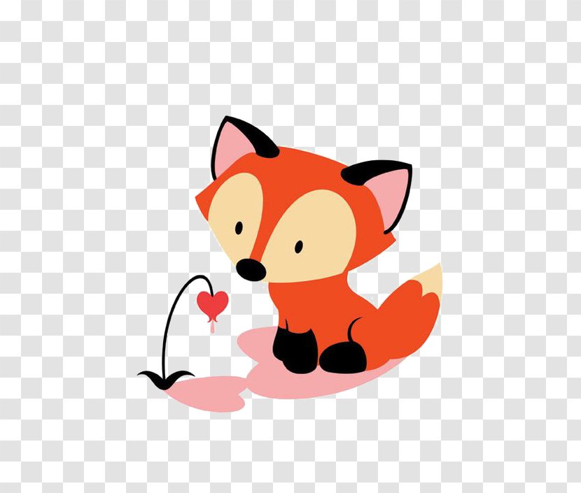 Red Fox Valentines Day Infant Cuteness Transparent PNG