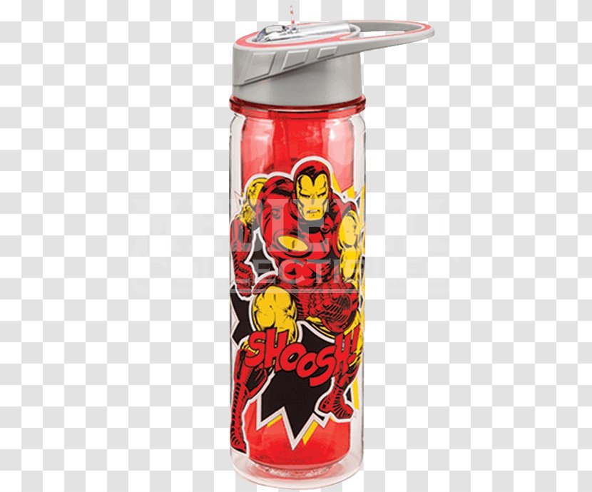 The Invincible Iron Man Water Bottles - Tableglass Transparent PNG