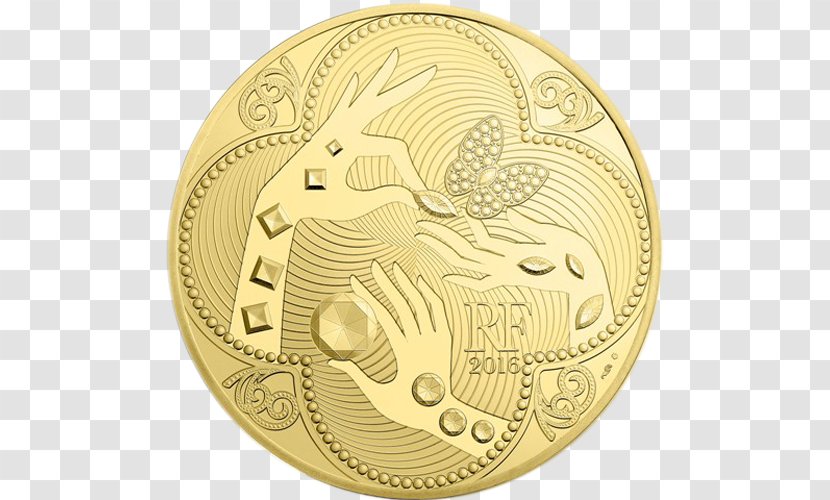 Euro Coins Gold Monnaie De Paris - Coin Transparent PNG