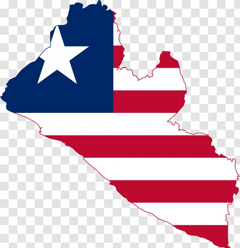 Flag Of Liberia Blank Map Collection - Vector - Walls Transparent PNG