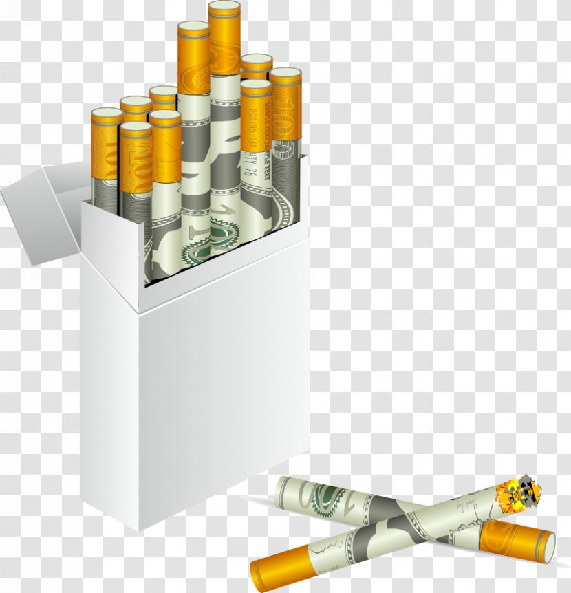 Cigarette Pack Stock Photography Illustration - Banco De Imagens - Vector Packaging Box Of Cigarettes Transparent PNG