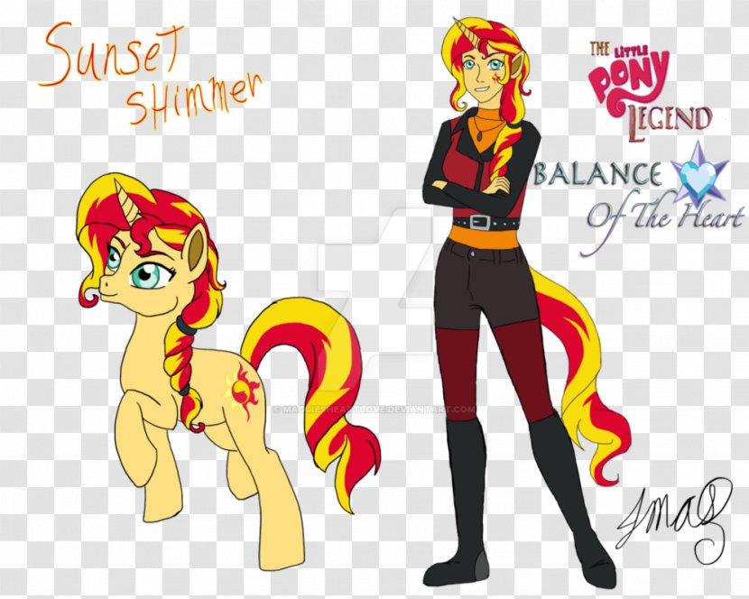 Pony Sunset Shimmer DeviantArt Illustration - Flower - Natural Black Hairstyles For Little Girls Heart Transparent PNG