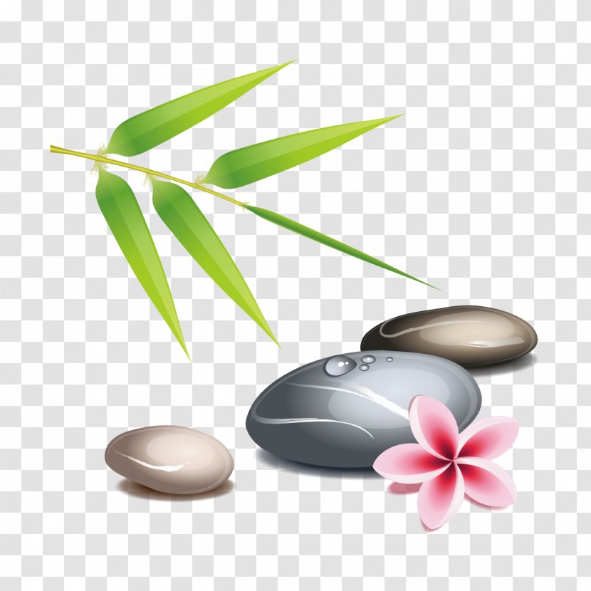 Zen Clip Art - Cutlery - Vector Stones And Leaves Transparent PNG