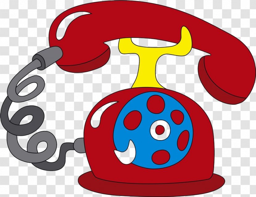 Telephone Rotary Dial Mobile Phone Icon - Moscowu2013washington Hotline - Cartoon Hand-painted Red Vintage Transparent PNG