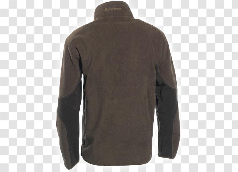 Sleeve T-shirt Leather Jacket Polar Fleece - Outerwear Transparent PNG