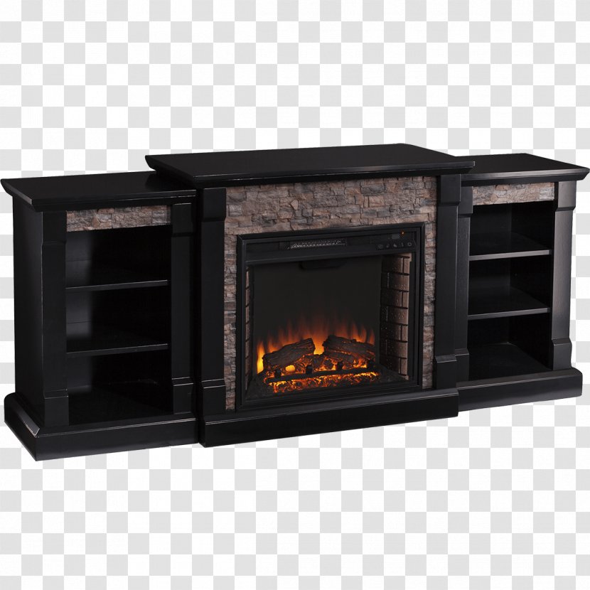 Hearth Electric Fireplace Bookcase Wood Stoves - Room - Electricity Transparent PNG