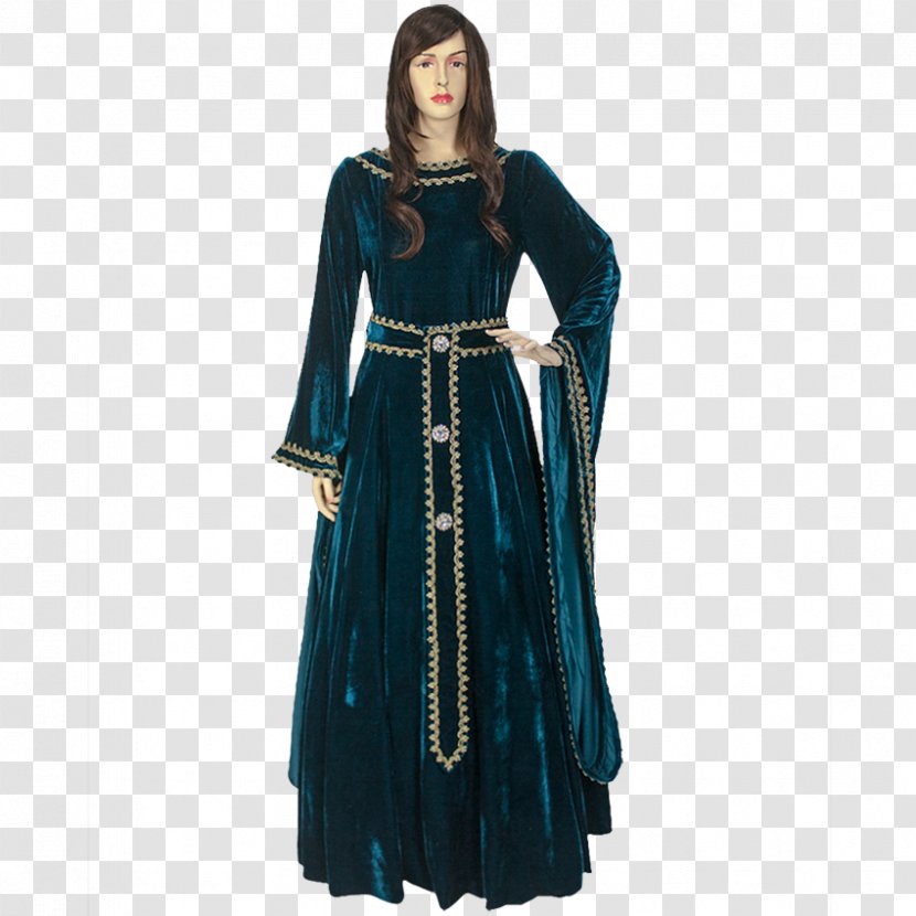 Robe Costume Design Dress Velvet - Renaissance Gown Transparent PNG